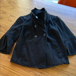 Black pea coat style Jacket